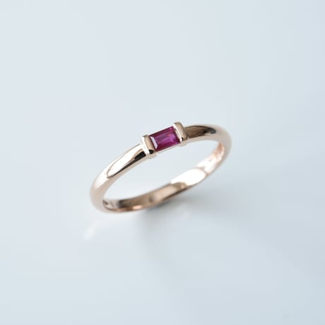 14K BG Cut Ruby Ring