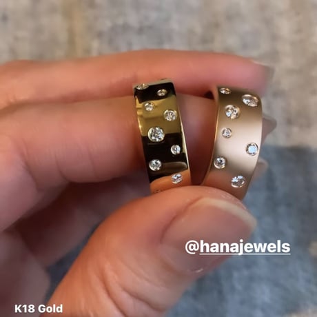 K18 Rose Gold Diamond Muse Ring