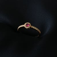 K18 Rose Gold Ruby Ring