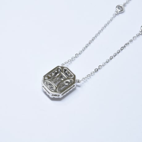 K18 Mix Cut Diamond necklace - L