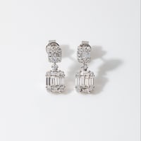 K18 Mosaic Diamond Double Earrings（ピアス）