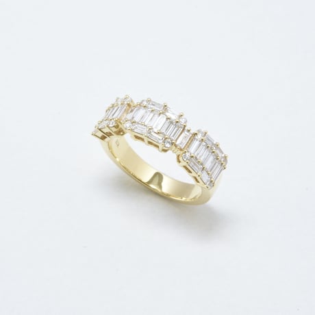 K18 Baguette Diamond Ring - L