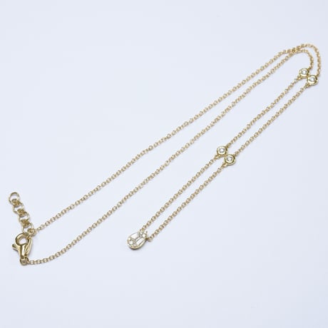 K18 Mosaic Shizuku Diamond Necklace
