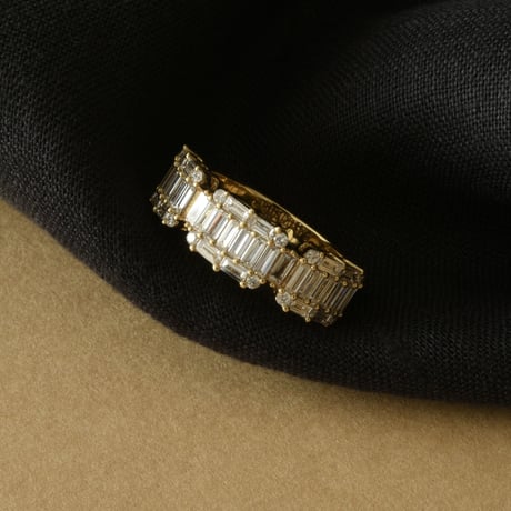 K18 Baguette Diamond Ring - L