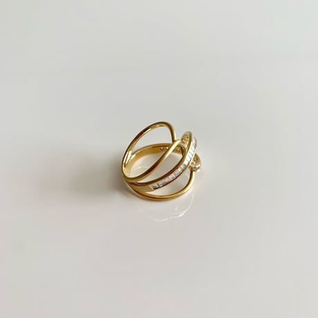 K18 Botanical Diamond Ring
