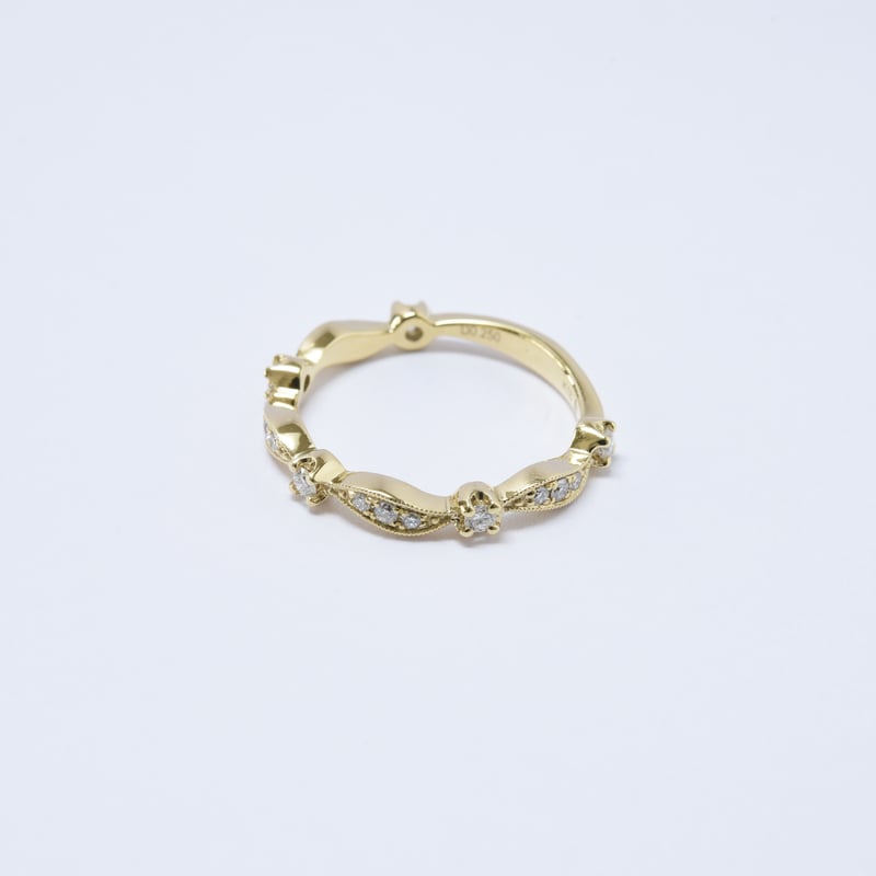 K18 Floral Diamond Ring | HANA JEWELS