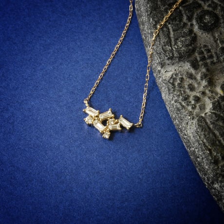 K18 Snowflake Diamond  Necklace