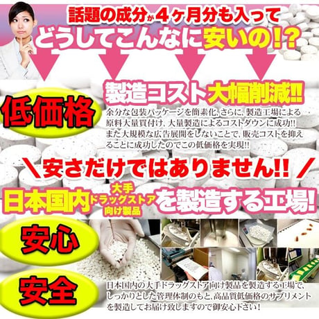 コラーゲン・ヒアルロン酸に次ぐ次世代成分プロテオグリカン!!コラーゲンとプラセンタも配合し美容をしっかりサポート!!たっぷり4ヵ月分!!【メガ盛り★プロテオグリカン約4ヵ月分】
