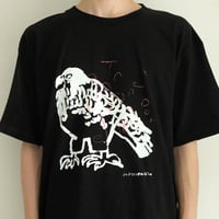 ミロコマチコ × Call  新作オリジナルTシャツ ”falcon”  ブラック
