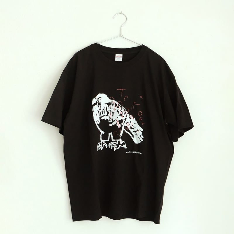 ミロコマチコ × Call 新作オリジナルTシャツ ”falcon” ブラック | Call