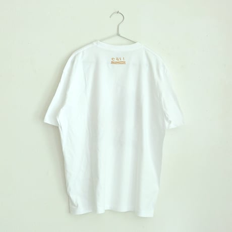 ミロコマチコ × Call  新作オリジナルTシャツ ”falcon”  ホワイト