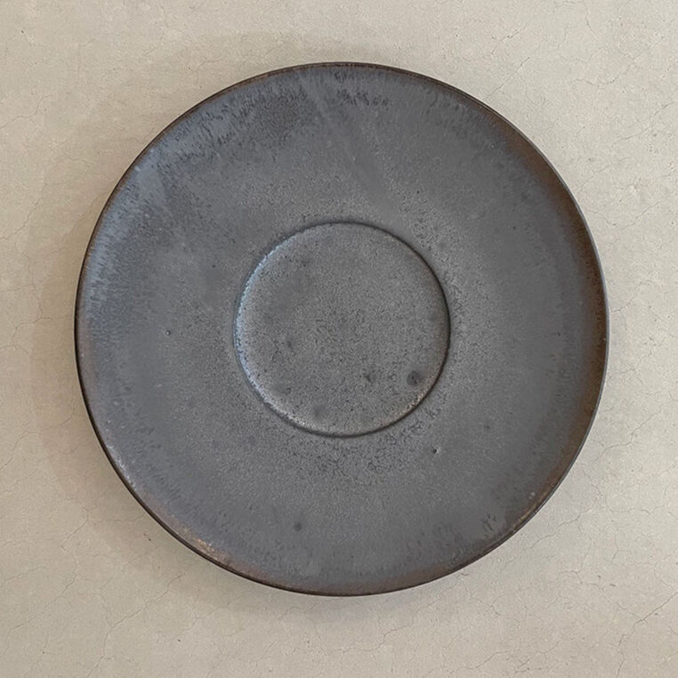 船串篤司 リム皿(黒) 25cm | Call