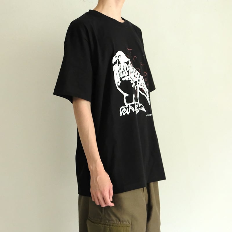 【新品未開封】CHIEKO+ relaxed fit Tシャツ ブラック 36 ミロコマチコ × Call 新作オリジナルTシャツ ”falcon” ブラック | Call