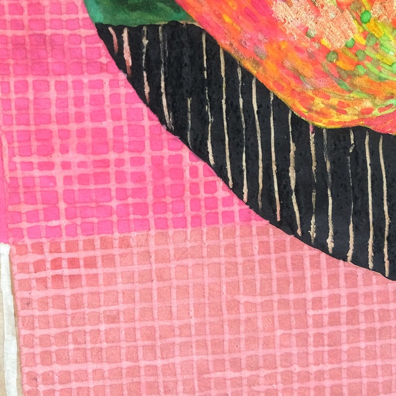 栗原由子 / Yuko Kurihara ジークレー版画『pink fruits, green