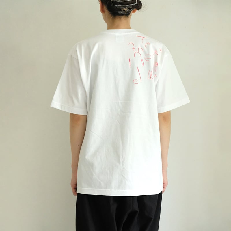 ミロコマチコ × Call 新作オリジナルTシャツ ”frame falcon” ホワイト