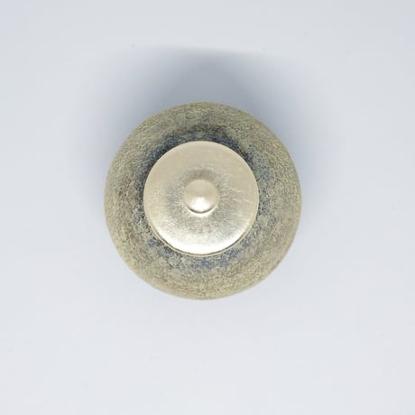 モリスゾイ 作品 no.79-1 色銀箔押し蓋付茶入