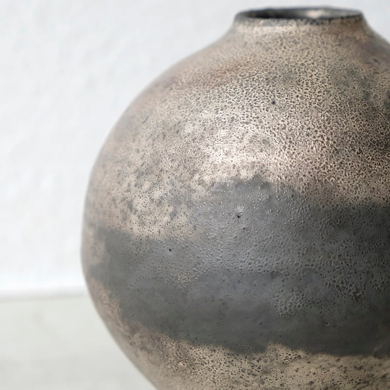 船串篤司 銀彩 花器(丸) | Call