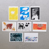 ミロコマチコ　キレイな長方形でいられなかったポストカード / 装画