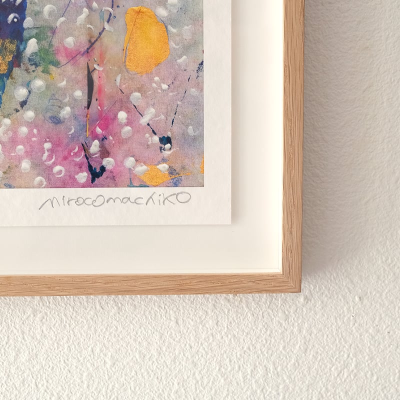 ミロコマチコ/mirocomachiko ジークレー版画『浮遊するいきもの10