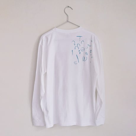 ミロコマチコ × Call オリジナルロングスリーブTシャツ ”frame falcon”ホワイト