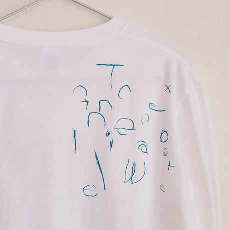 ミロコマチコ × Call オリジナルロングスリーブTシャツ ”frame falcon”ホワイト