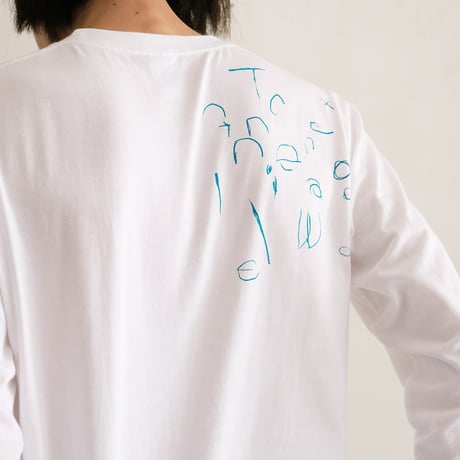 ミロコマチコ × Call オリジナルロングスリーブTシャツ ”frame falcon”ホワイト