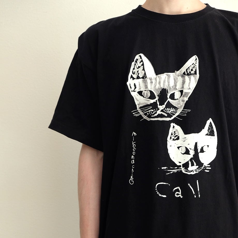 Renewal! Call オリジナルTシャツ ミロコマチコ ”Shimaten” ブラッ