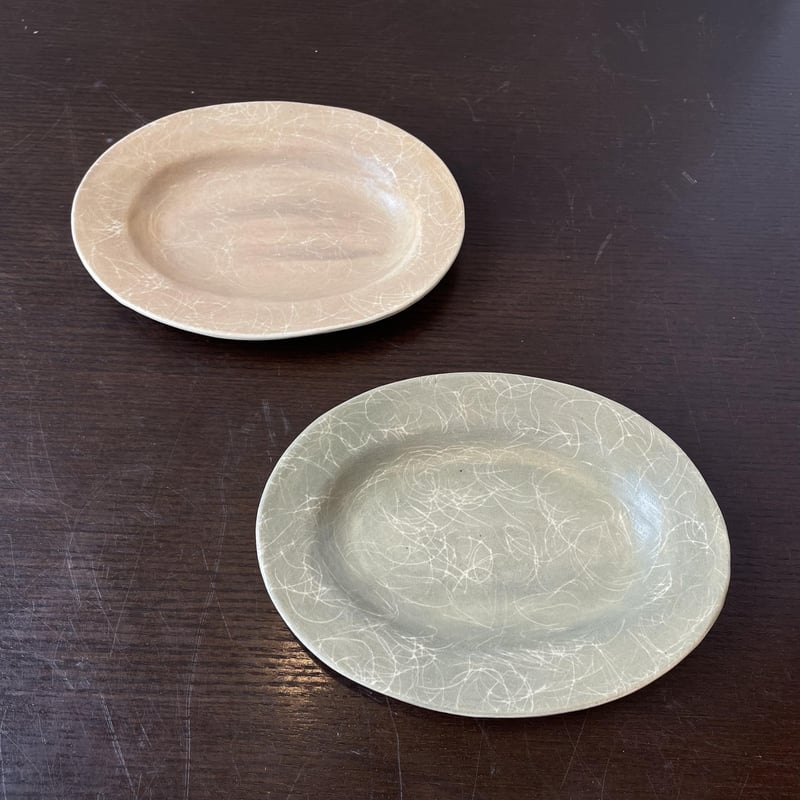 佐藤尚理　bonoho オーバルプレート 2点セット 器 大皿 オーバル皿 新品未使用】佐藤尚理 オーバル皿2枚セット 【公式通販】