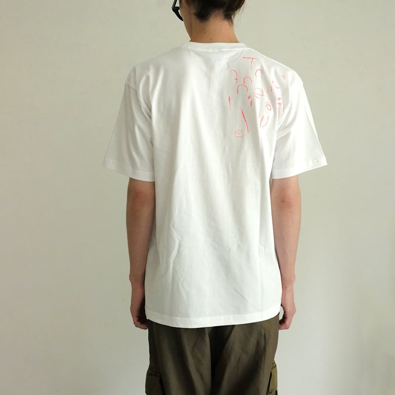 ミロコマチコ × Call 新作オリジナルTシャツ ”frame falcon” ホワイト