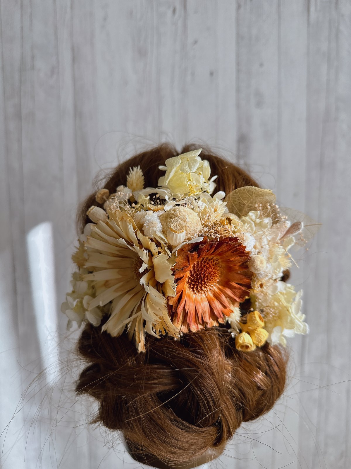 リペンスロゼッタのドライフラワーのボリューム髪飾り | yUi