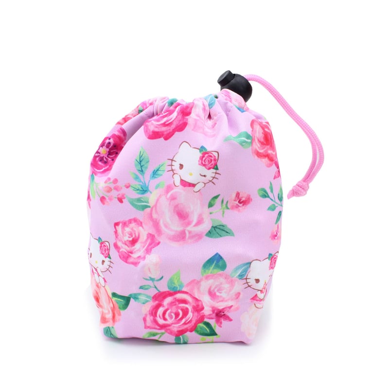 ハローキティ バラデザイン 巾着 ハローキティ バラデザイン 巾着 カラフル巾着(ハローキティ