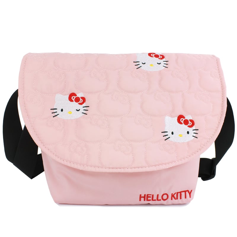ハローキティピンク ふかふかキルティングショルダーバッグ ハローキティピンク ふかふかキルティングショルダーバッグ