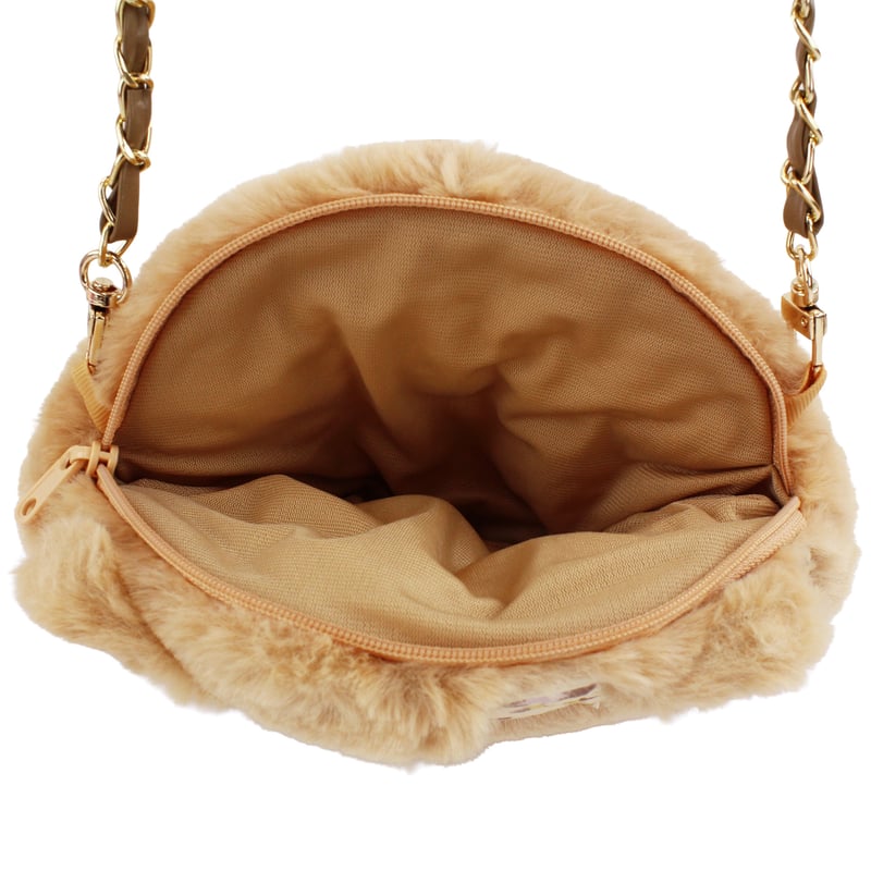 日焼けハローキティ うるふわファーチェーンショルダーバッグ | MANUFATTO