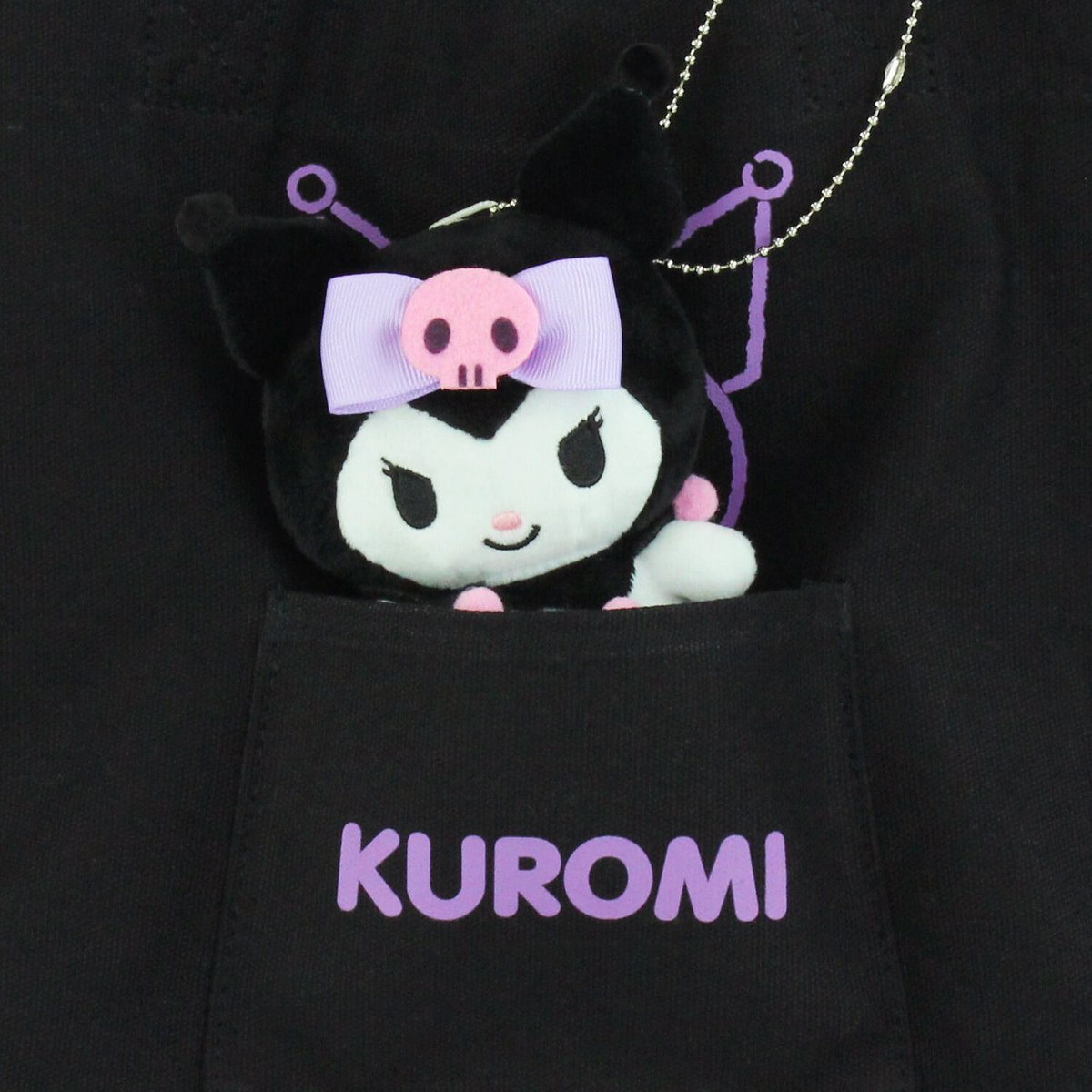 クロミぬいぐるみ 鞄 クロミ ぬいぐるみ付 手提げバッグ | MANUFATTO