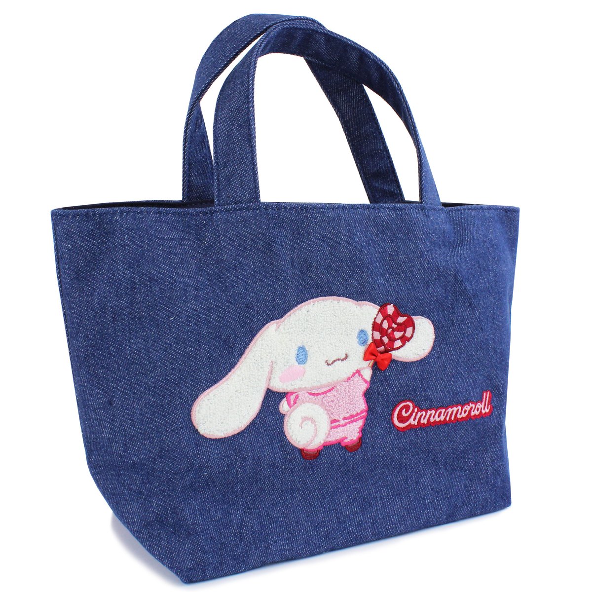シナモロール サガラ刺繍デニムトートバッグ | MANUFATTO