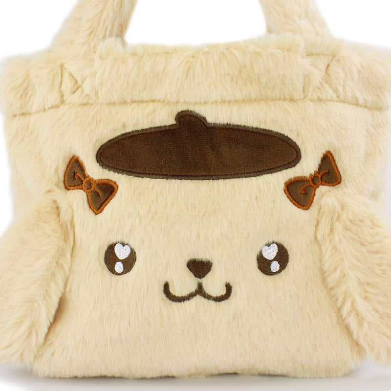 ポムポムプリン うるふわファー手提げバッグ | MANUFATTO