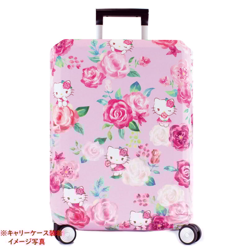 キャリーケースカバー Mサイズ 巾着ポーチ付き ハローキティ | MANUFATTO