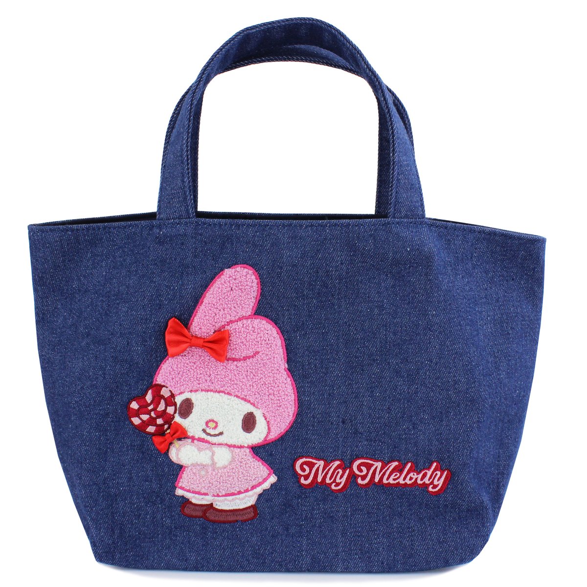 マイメロディ サガラ刺繍デニムトートバッグ | MANUFATTO