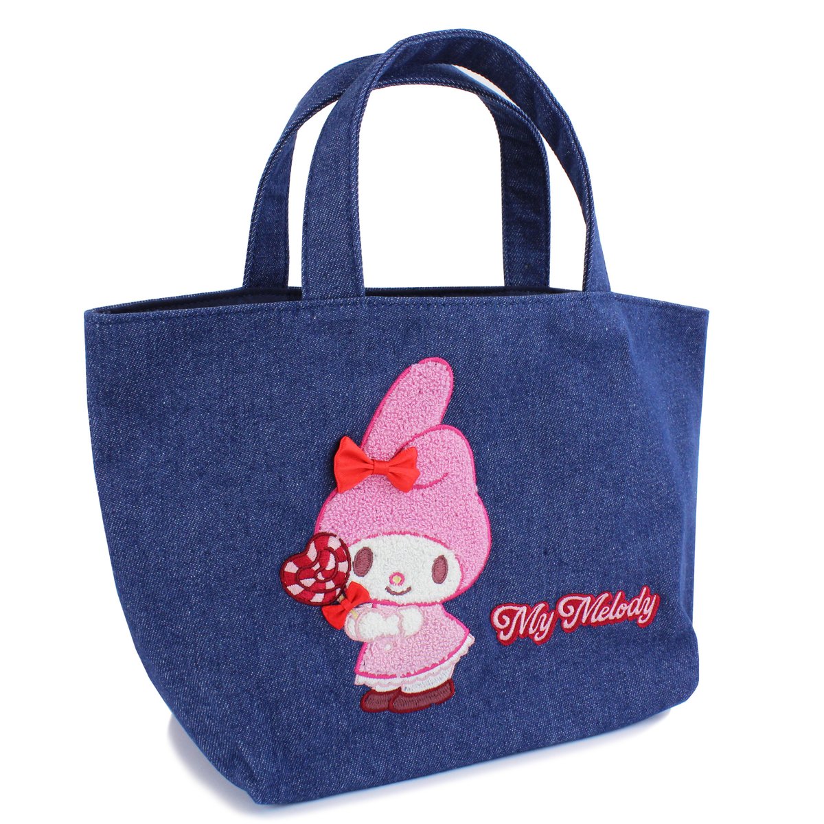マイメロディ サガラ刺繍デニムトートバッグ | MANUFATTO