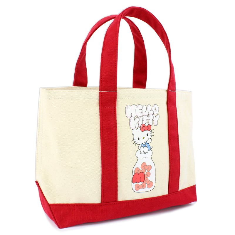 ハローキティ バイカラートートバッグ (みるくキティ) | MANUFATTO