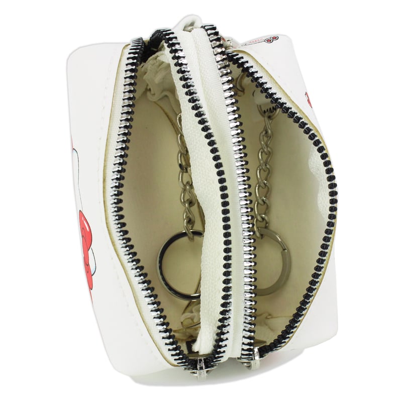 ハローキティ ダブルポケットキーケース (だいすきりぼん) | MANUFATTO