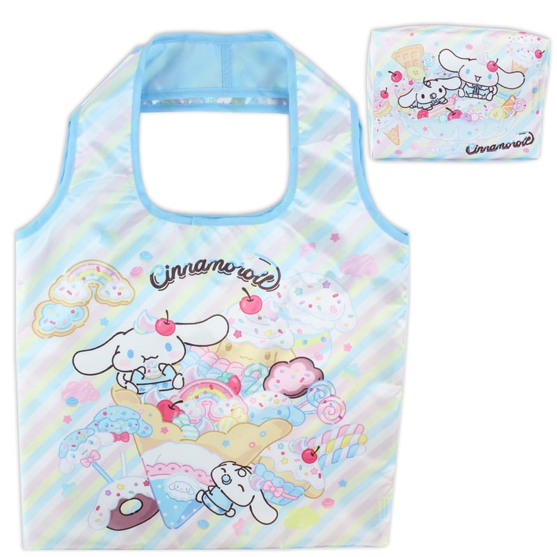 シナモロール ポーチ付きエコバッグ (スイーツパラダイス) | MANUFATTO