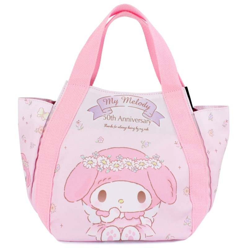 マイメロディ50周年 アニバーサリー限定デザイン バルーン手提げバッグ