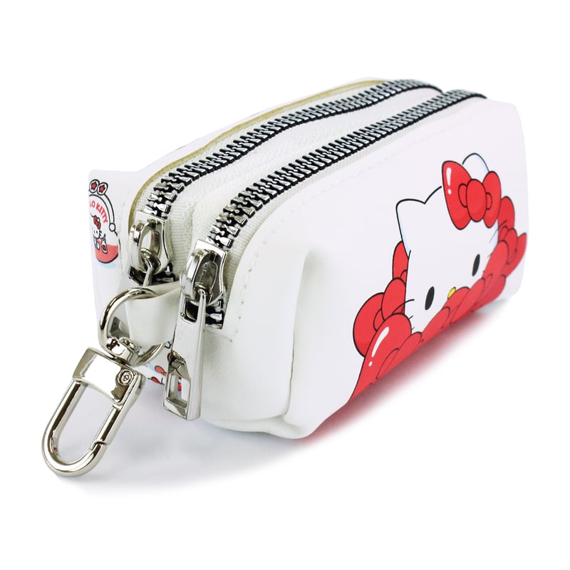 ハローキティ ダブルポケットキーケース (だいすきりぼん) | MANUFATTO