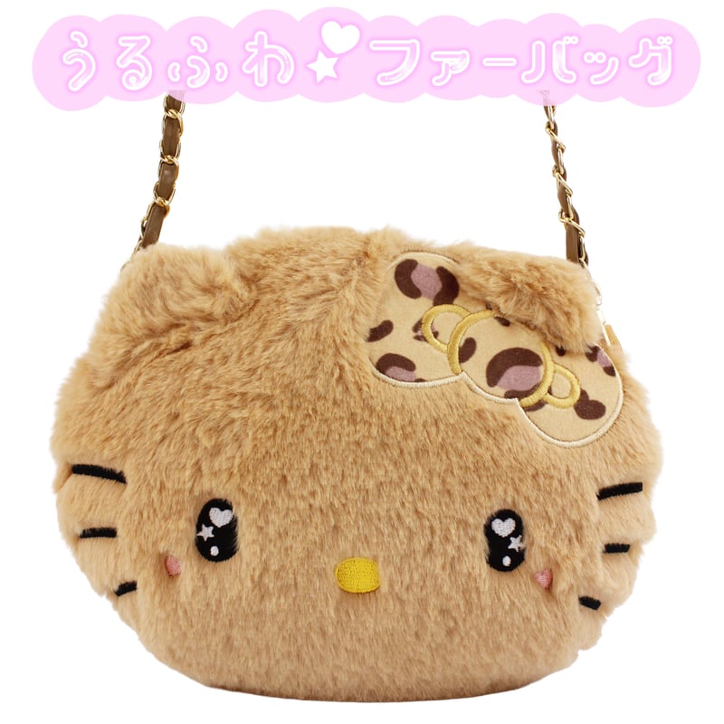 超希少‼️新品❗タグ付き❗ハローキティ2WショルダーFACE 　もふもふバッグ 超希少‼️新品❗タグ付き❗ハローキティ2WショルダーFACE もふもふ