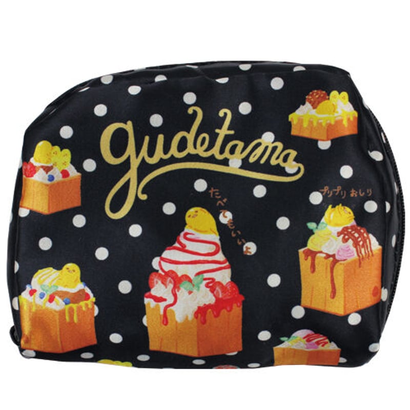 ぐでたま ポーチ付きエコバッグ(ハニートースト) | MANUFATTO 