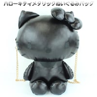 【再入荷】ハローキティメタリックぬいぐるみショルダー　BLACK