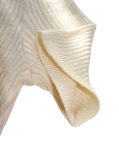 Courrèges -  Rib knit Short Sleeve Tops