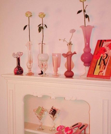 Meghan Pink Glass Vase