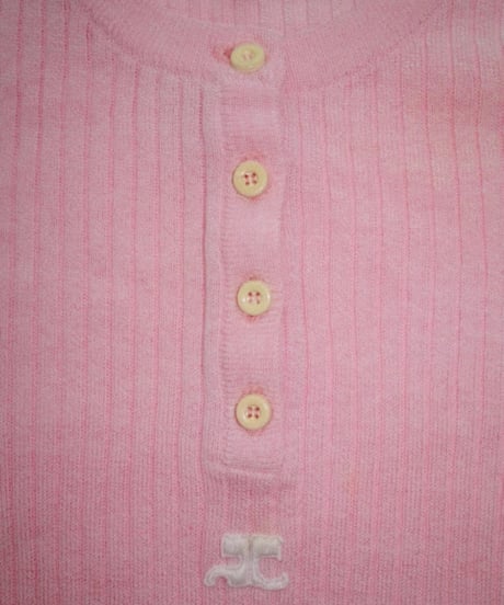 Courrèges - Rib knit Half Sleeve Tops